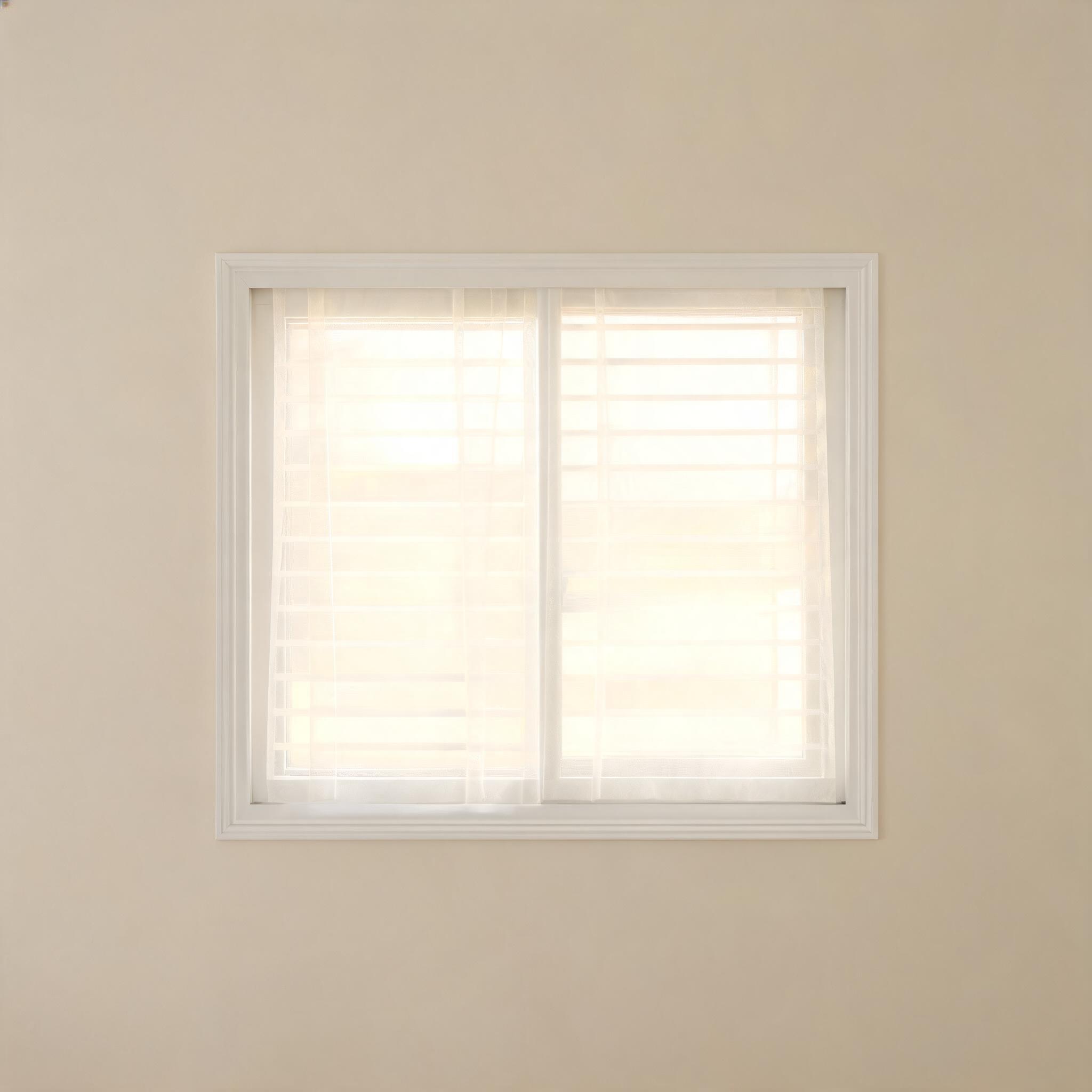 Sheer shade with soft translucent fabric.
